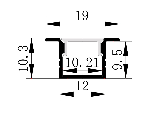 LED cabinet aluminum profile