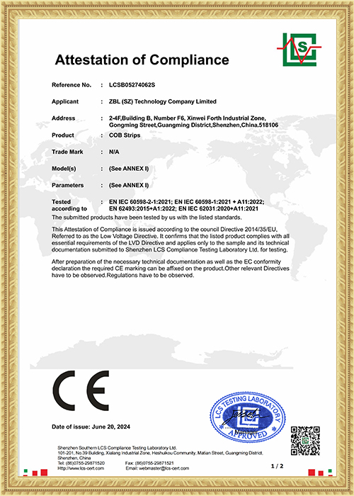 LED Strip Light - LCSB05274062S-CE-LVD