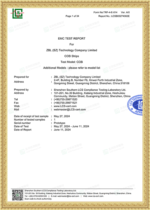 LED Strip Light - LCSB05274063E-CE-EMC